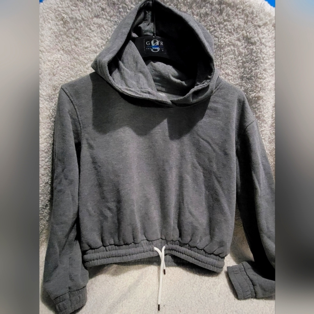 Reflex XL Crop Hooded sweatshirt grey Excellent condition  cozy soft